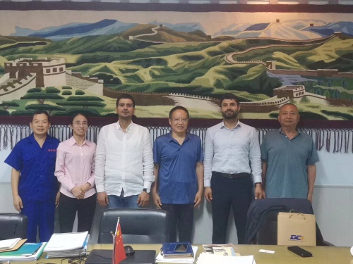 The Iraqi Clients Visited Our Factory Gypsum Board Production Line.jpg